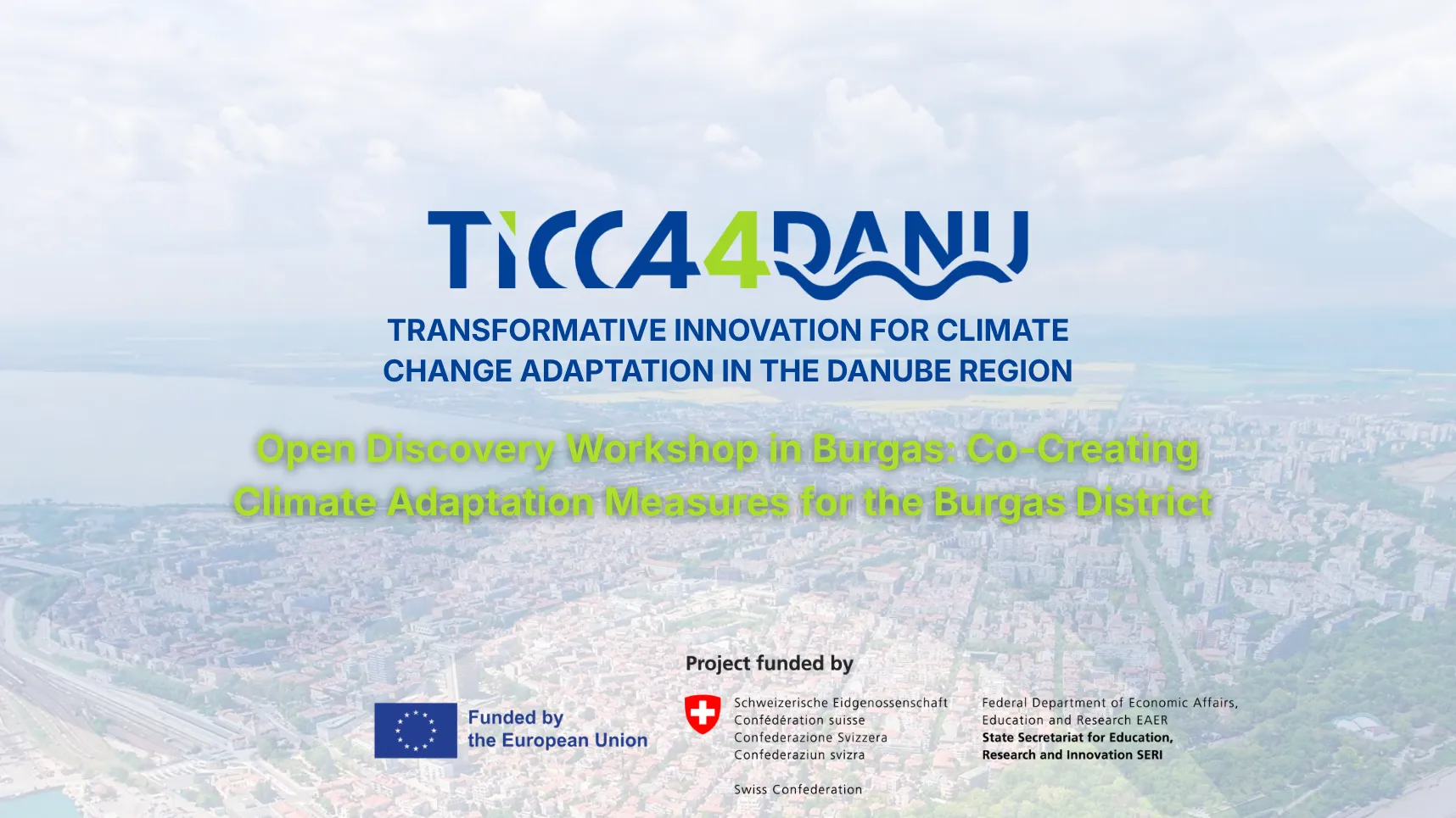Open Discovery Workshop in Burgas: Co-Creating Climate Change Adaptation Measures for the Burgas Region 🇧🇬