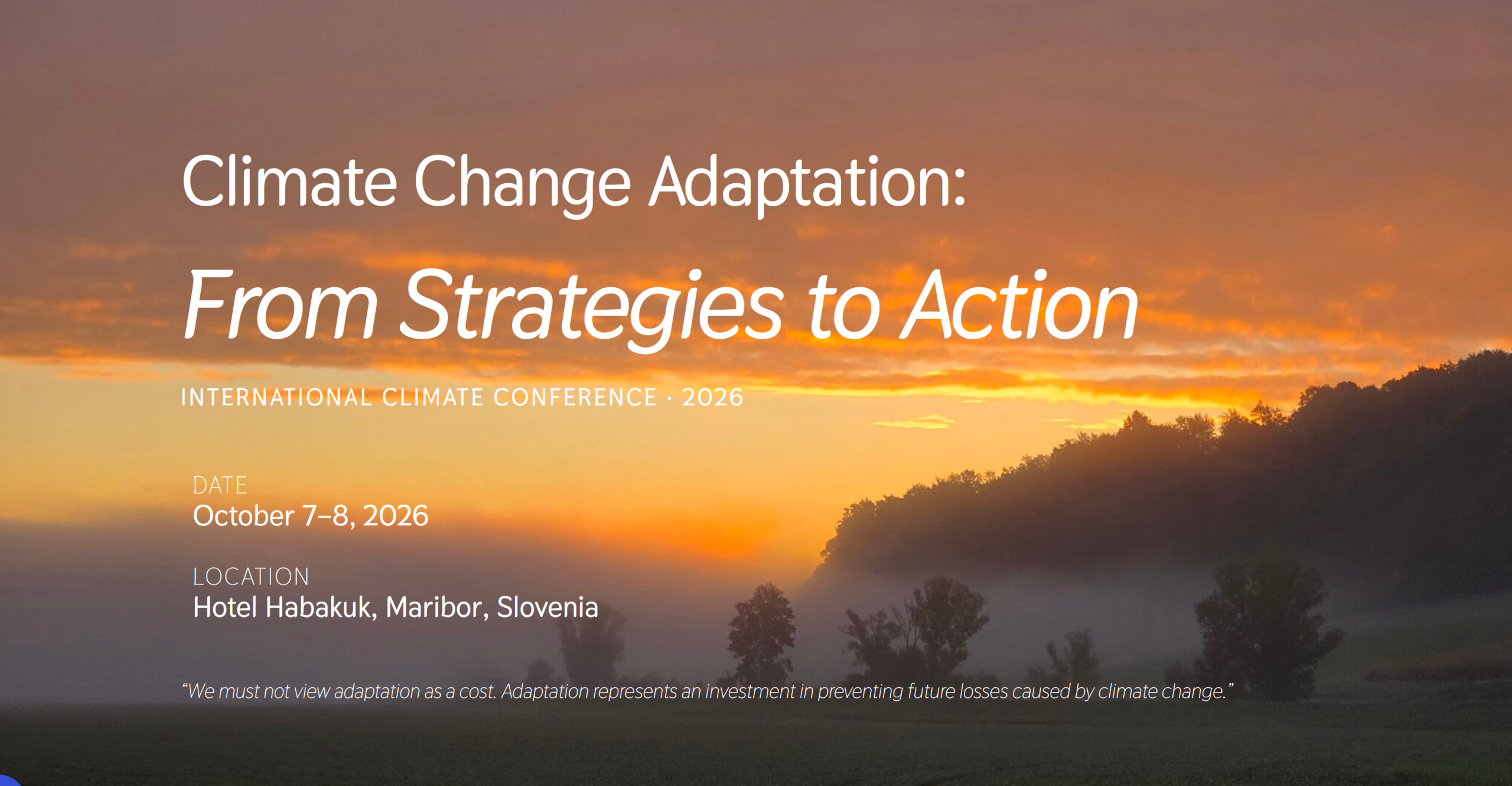 Climate Conference in Maribor to Strengthen Climate Resilience in the Podravje Region